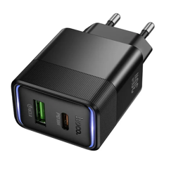 HOCO CS112A GaN PD30W, USB Type-C, Black